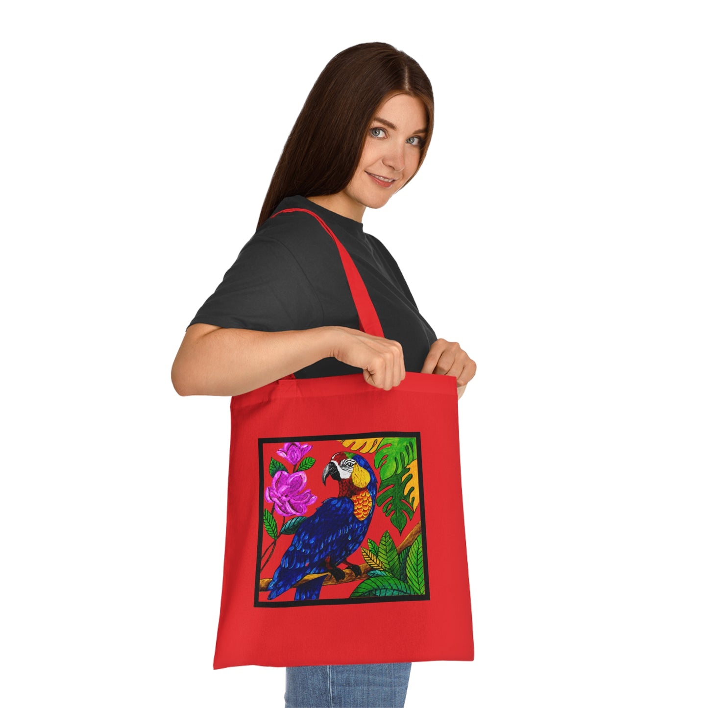 Macaw Cotton Tote Bag – Art Print
