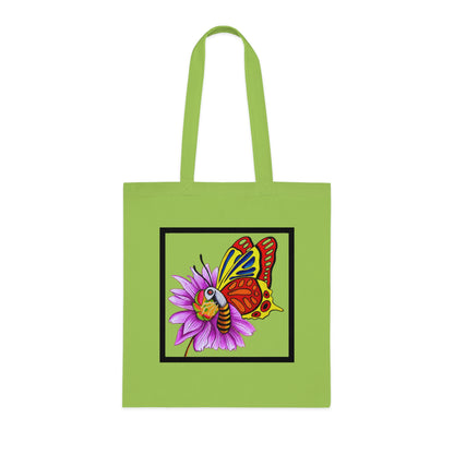 Butterfly Cotton Tote Bag – Art Print