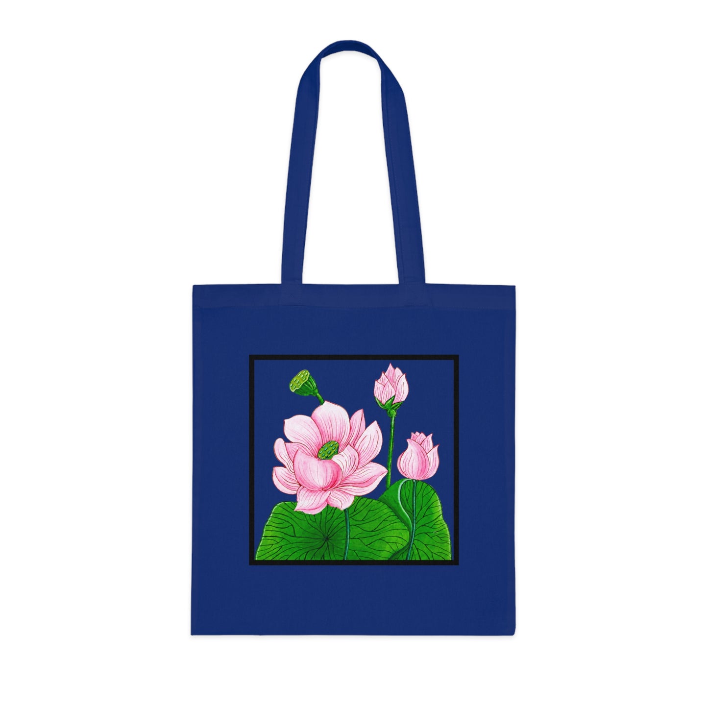 Lotus Cotton Tote Bag – Art Print