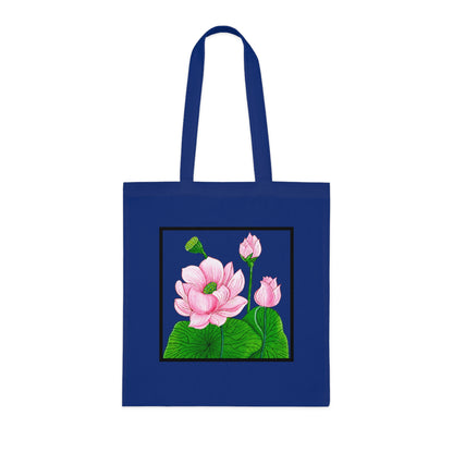 Lotus Cotton Tote Bag – Art Print