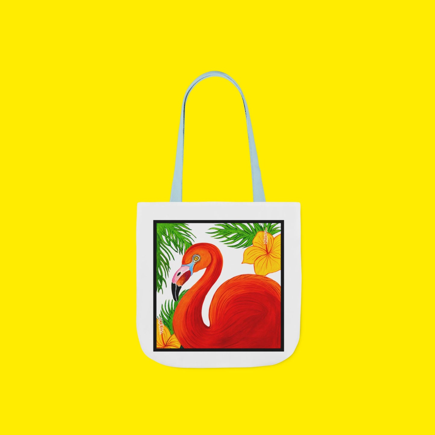 Flamingo Canvas Tote Bag – Premium Art Print