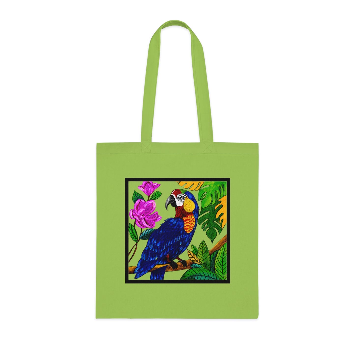 Macaw Cotton Tote Bag – Art Print