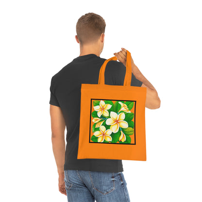 Plumeria Cotton Tote Bag – Art Print