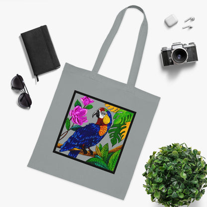 Macaw Cotton Tote Bag – Art Print