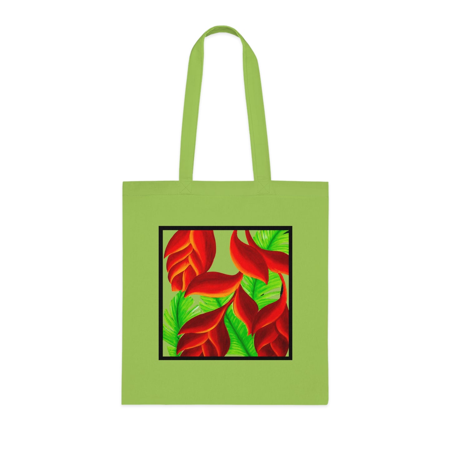 Tropical Leaves Cotton Tote Bag – Art Print