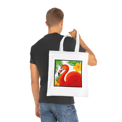 Flamingo Cotton Tote Bag – Art Print