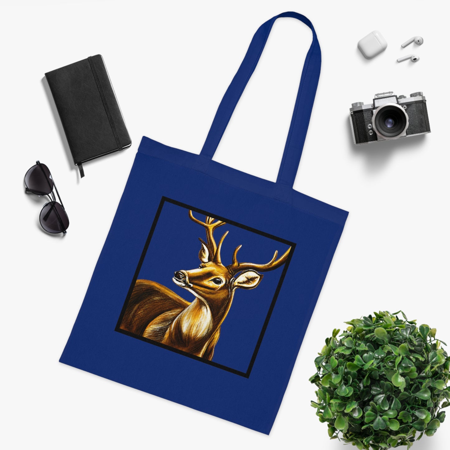Stag Cotton Tote Bag – Art Print