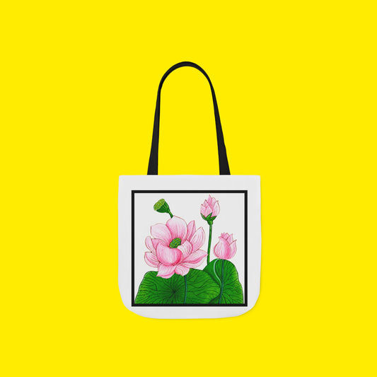 Lotus Canvas Tote Bag – Premium Art Print