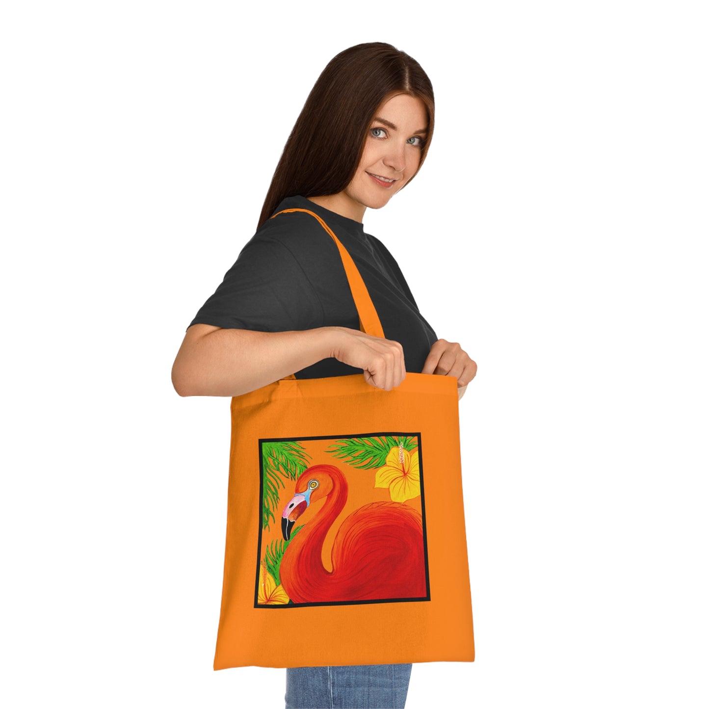 Flamingo Cotton Tote Bag – Art Print