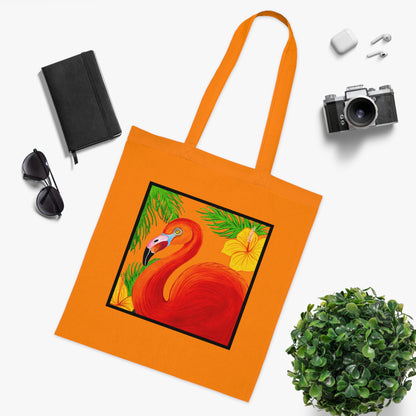 Flamingo Cotton Tote Bag – Art Print