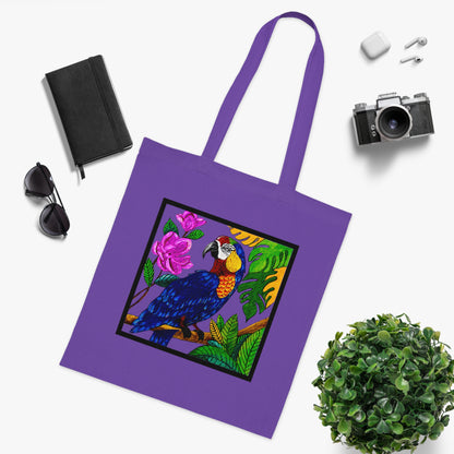 Macaw Cotton Tote Bag – Art Print