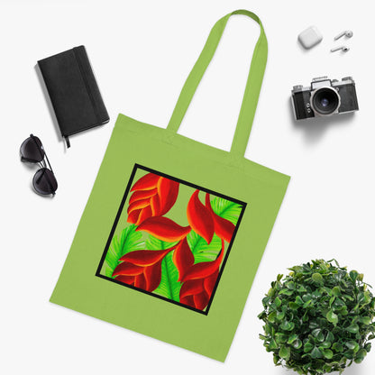 Tropical Leaves Cotton Tote Bag – Art Print