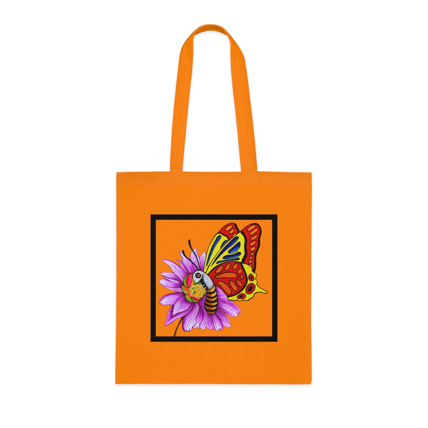 Butterfly Cotton Tote Bag – Art Print