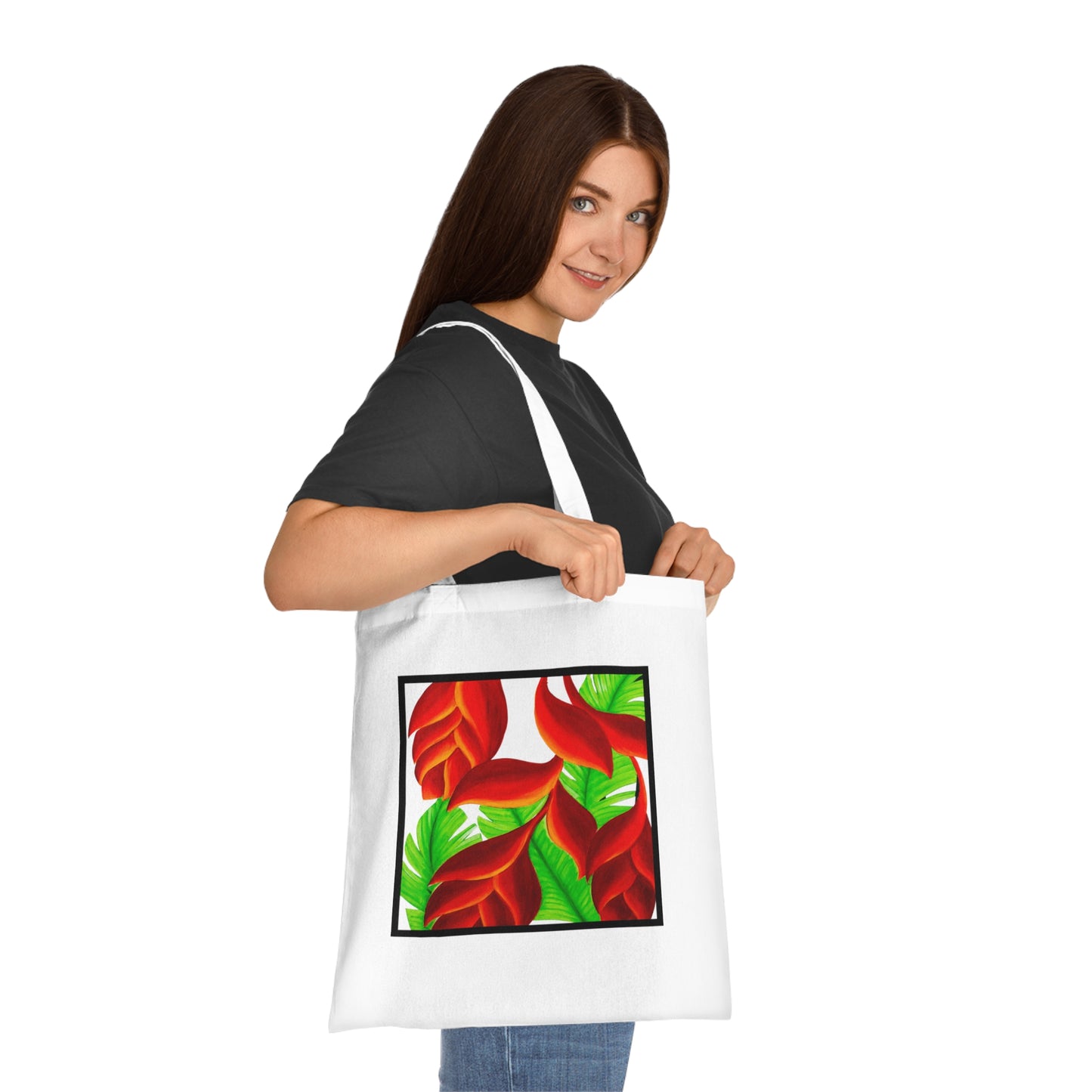 Tropical Leaves Cotton Tote Bag – Art Print