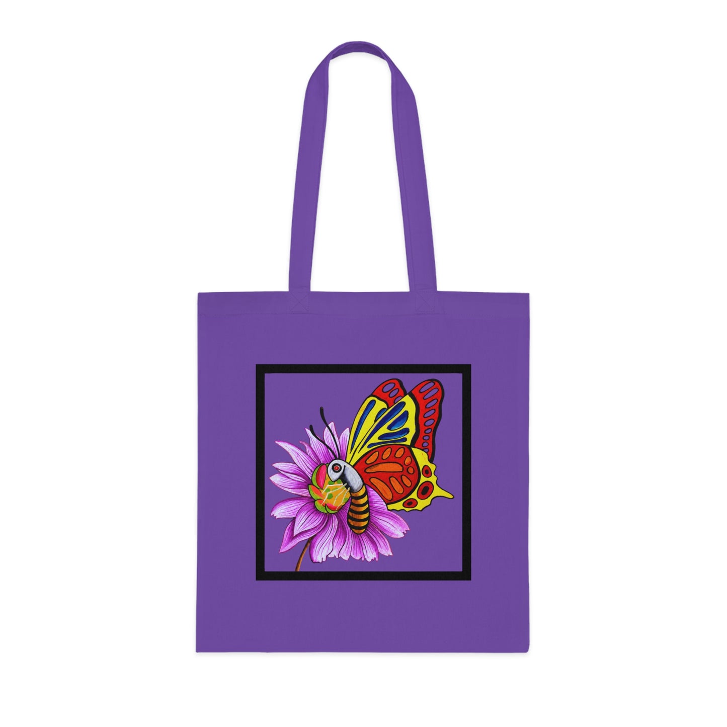 Butterfly Cotton Tote Bag – Art Print