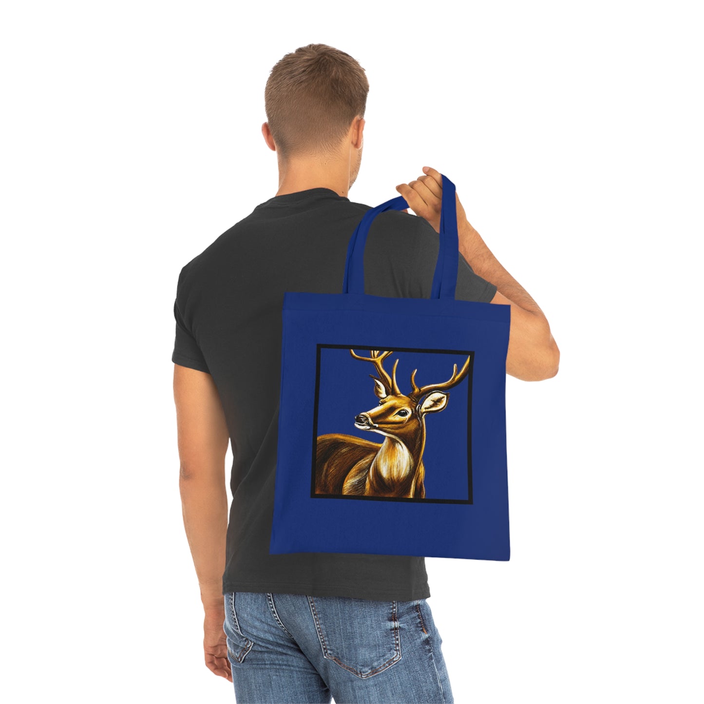 Stag Cotton Tote Bag – Art Print