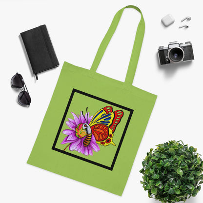 Butterfly Cotton Tote Bag – Art Print