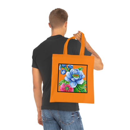 Blue Poppy Cotton Tote Bag – Art Print