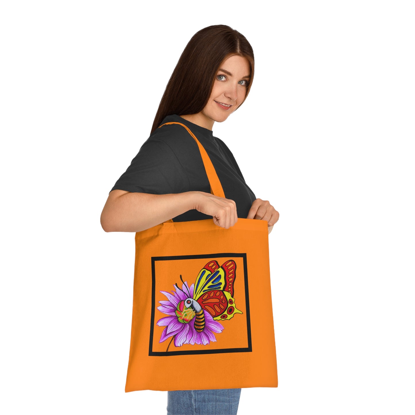Butterfly Cotton Tote Bag – Art Print