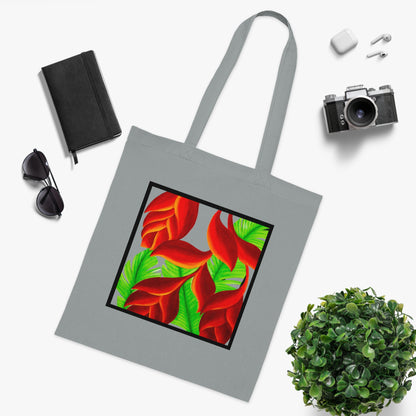 Tropical Leaves Cotton Tote Bag – Art Print