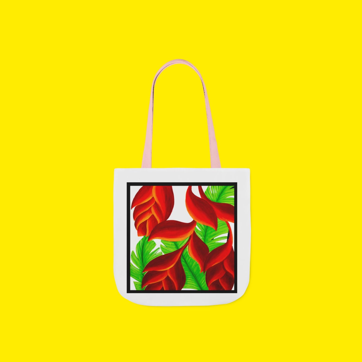 Tropical Leaves Canvas Tote Bag – Premium Art Print