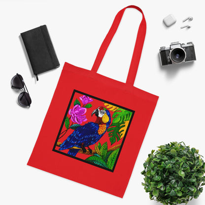Macaw Cotton Tote Bag – Art Print