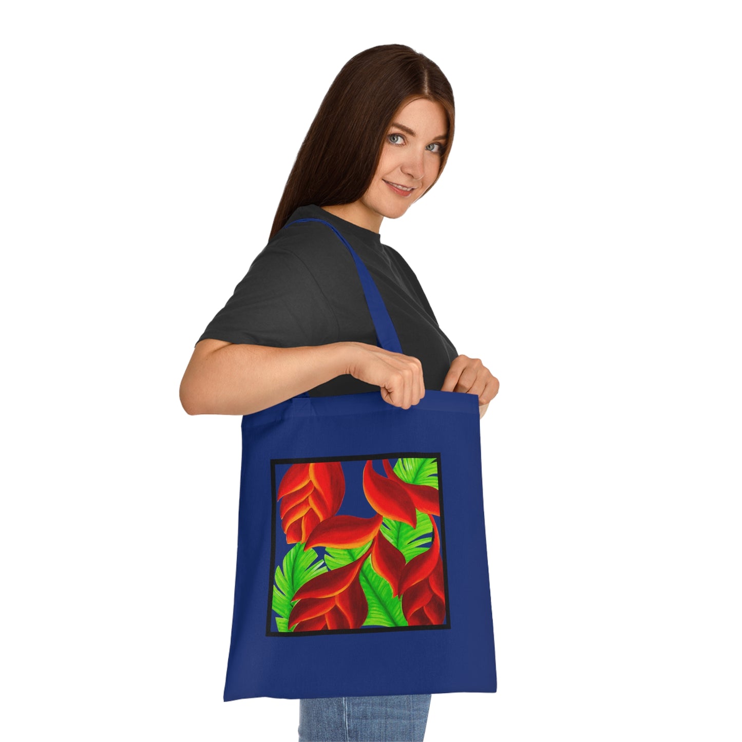 Tropical Leaves Cotton Tote Bag – Art Print