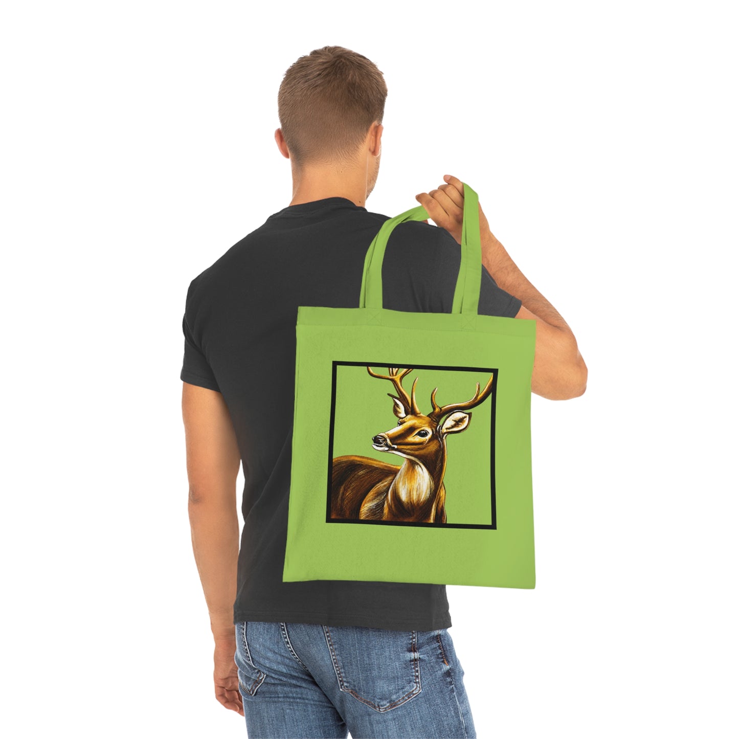 Stag Cotton Tote Bag – Art Print