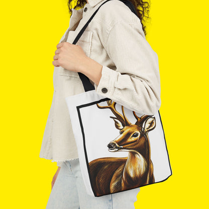Stag Canvas Tote Bag – Premium Art Print
