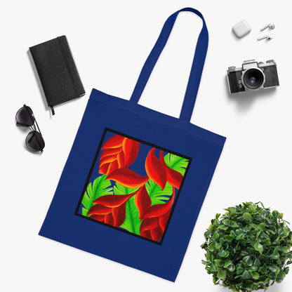 Tropical Leaves Cotton Tote Bag – Art Print