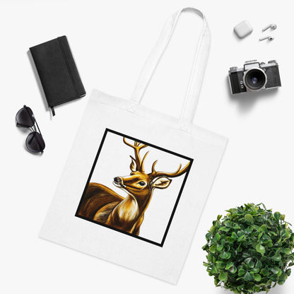 Stag Cotton Tote Bag – Art Print