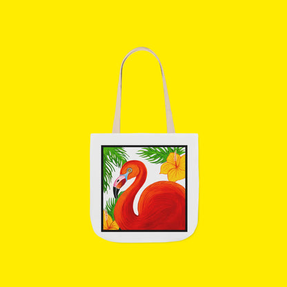 Flamingo Canvas Tote Bag – Premium Art Print