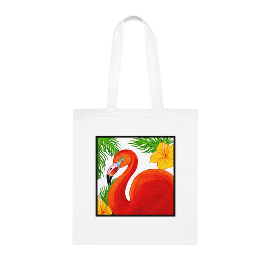 Flamingo Cotton Tote Bag – Art Print
