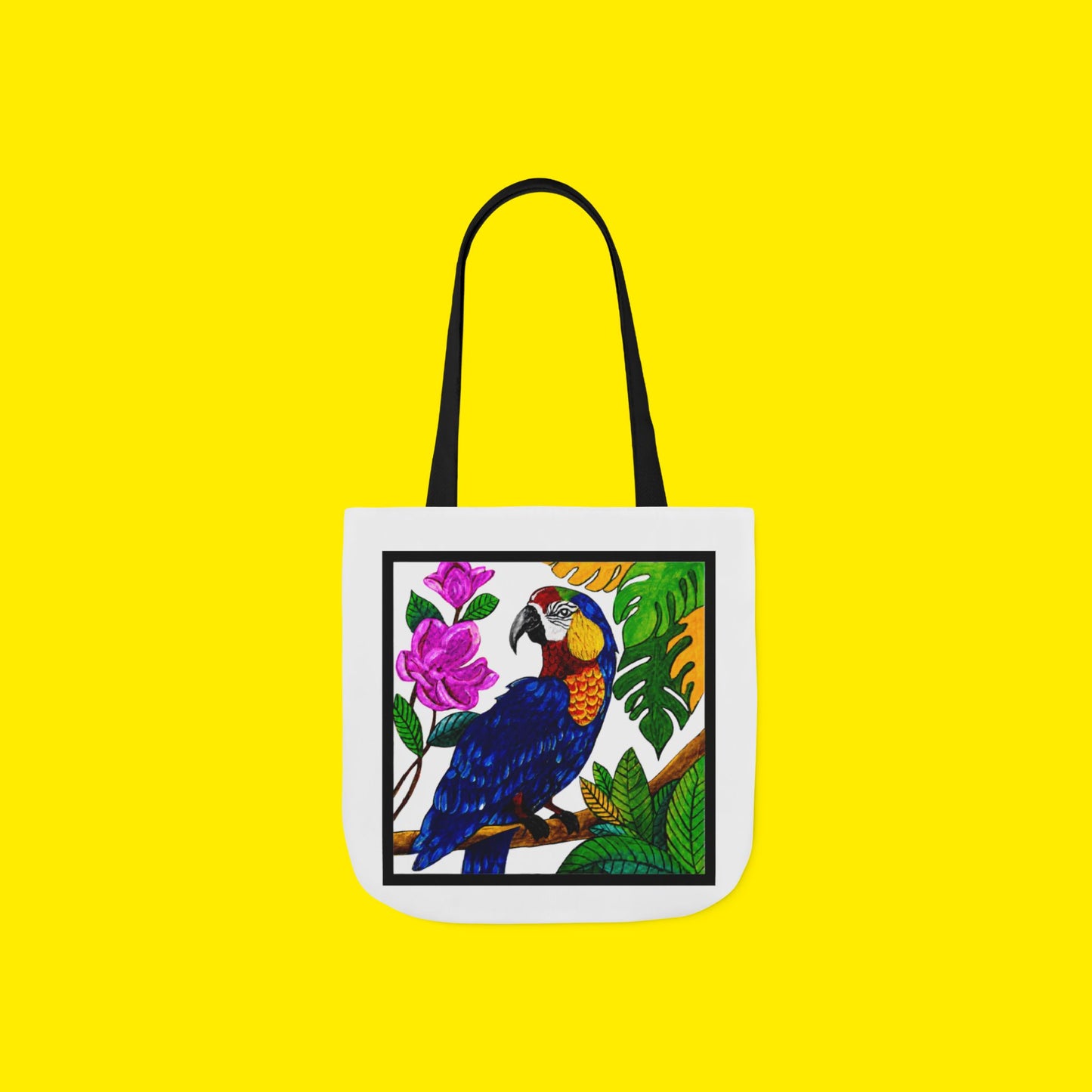 Macaw Canvas Tote Bag – Premium Art Print