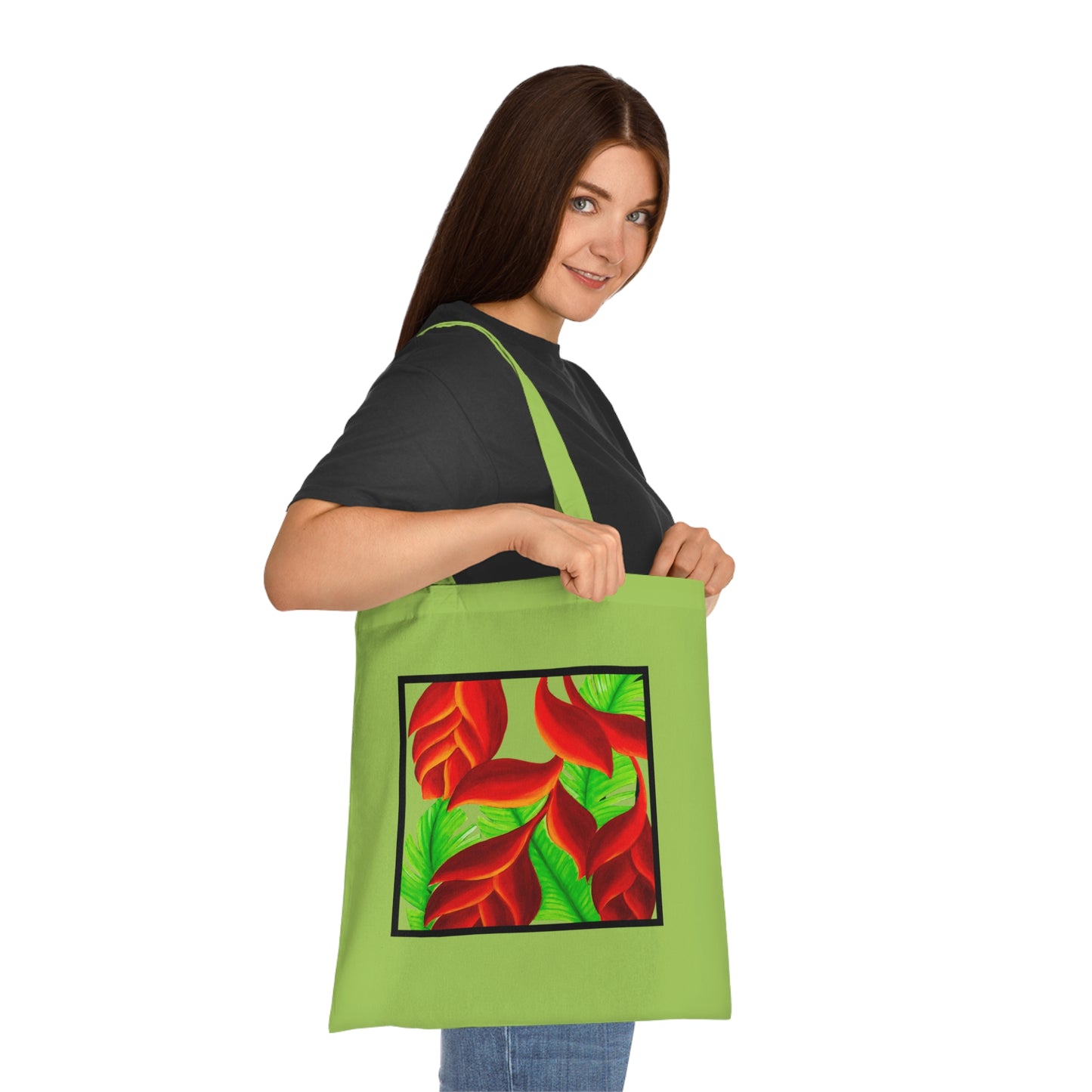 Tropical Leaves Cotton Tote Bag – Art Print