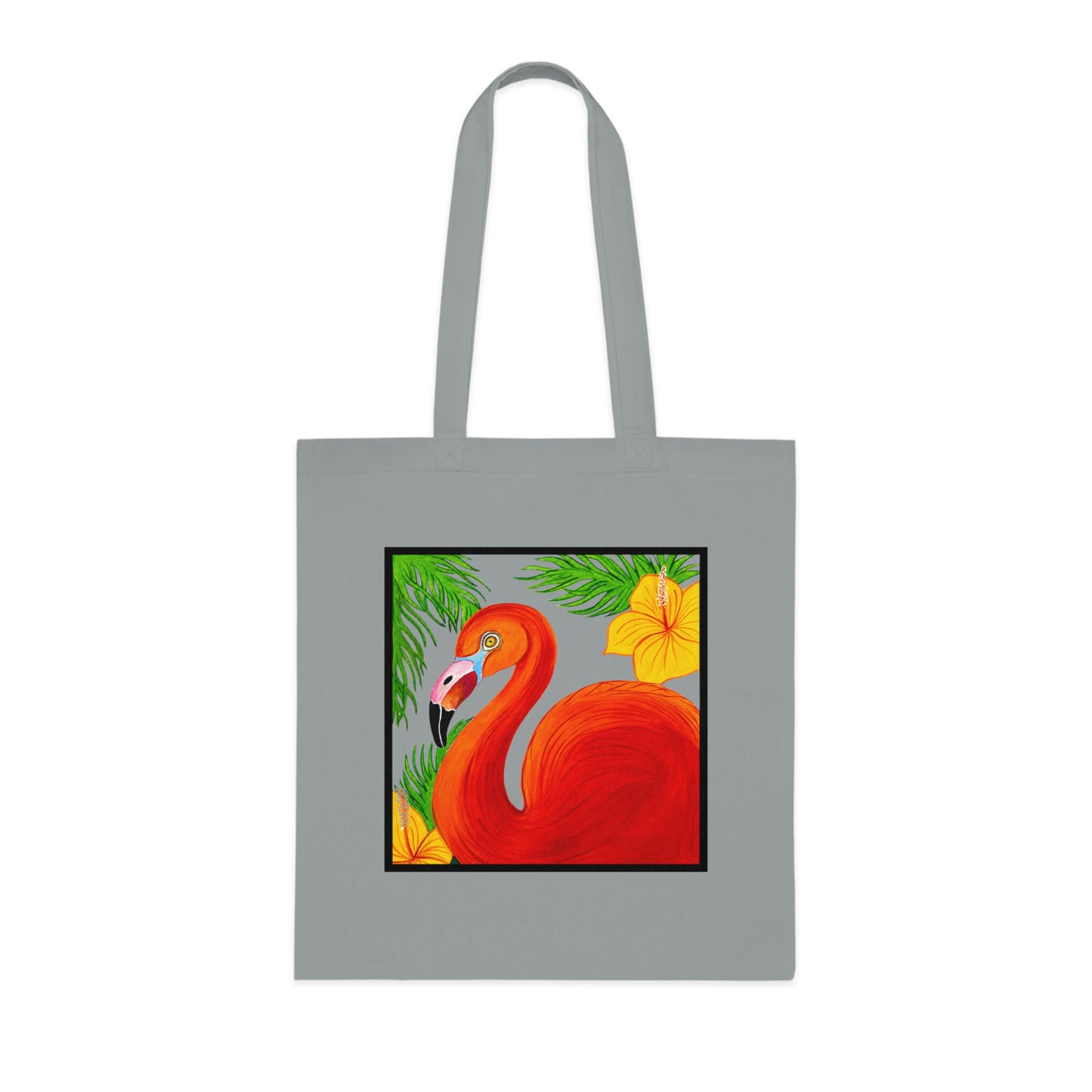 Flamingo Cotton Tote Bag – Art Print
