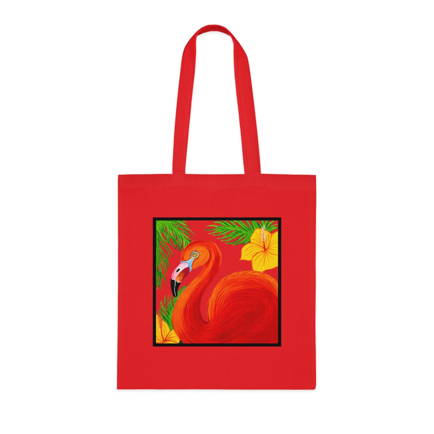 Flamingo Cotton Tote Bag – Art Print