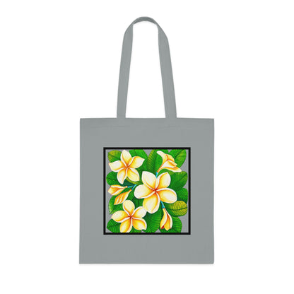 Plumeria Cotton Tote Bag – Art Print