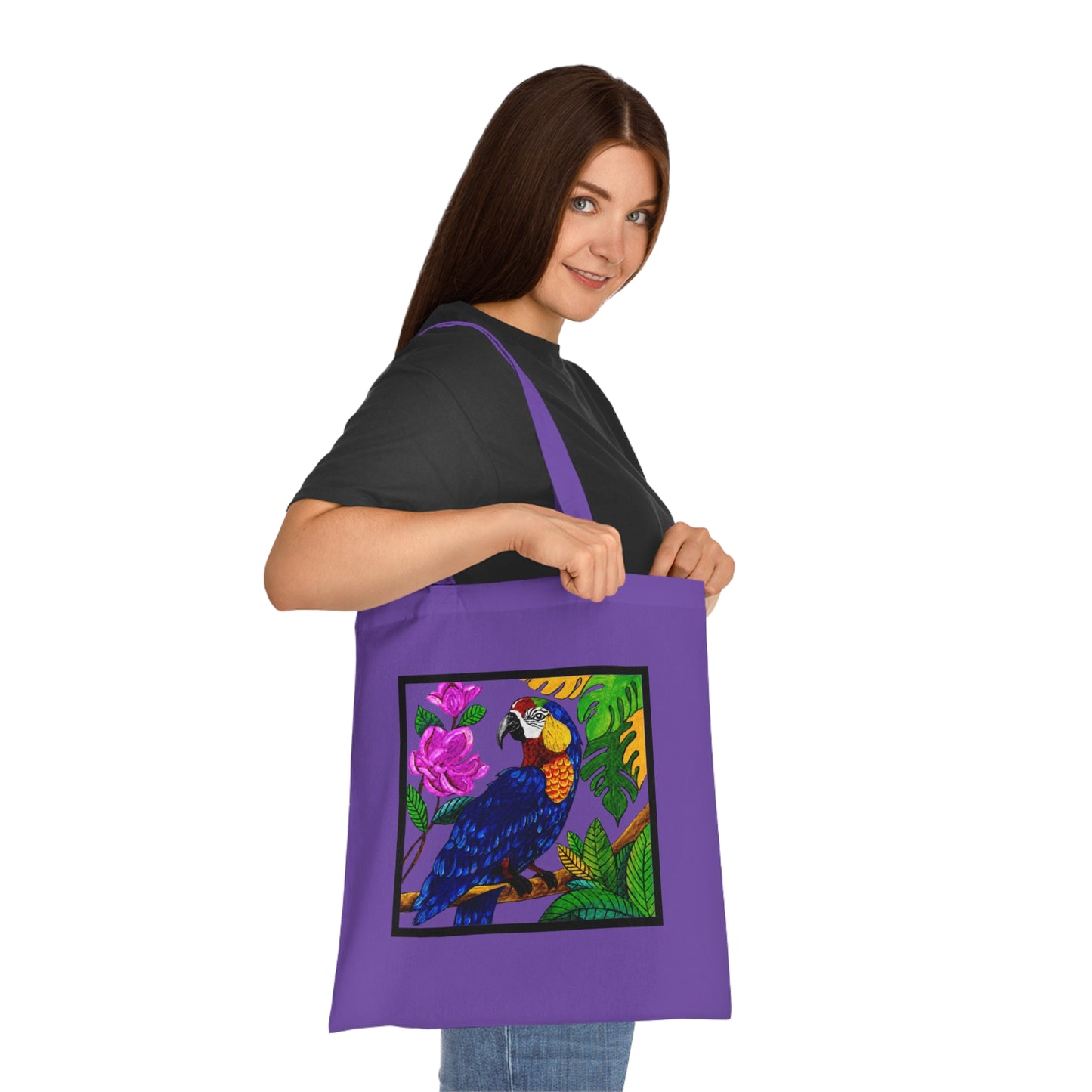 Macaw Cotton Tote Bag – Art Print