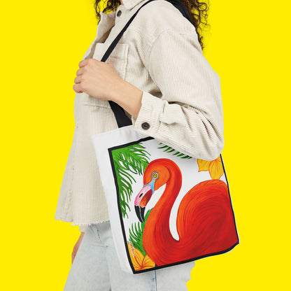 Flamingo Canvas Tote Bag – Premium Art Print
