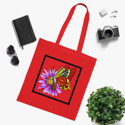 Butterfly Cotton Tote Bag – Art Print