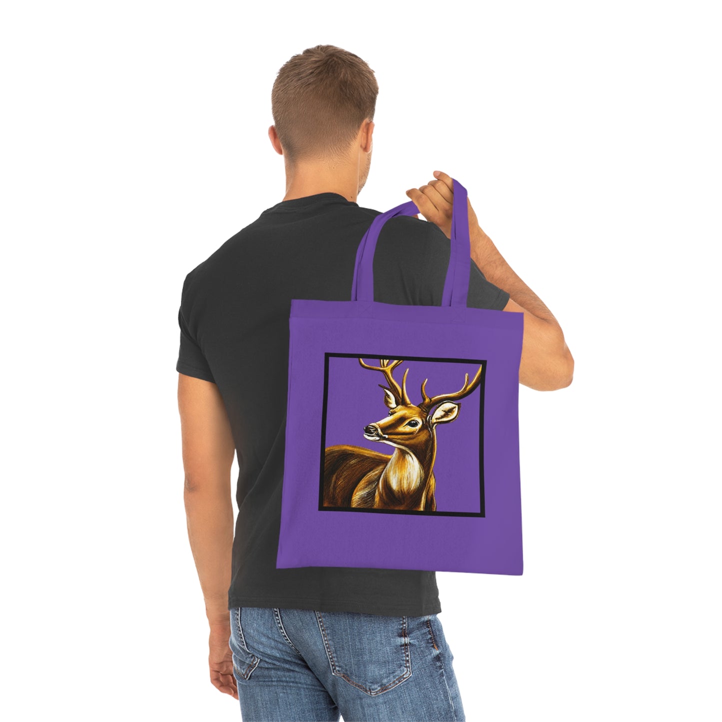 Stag Cotton Tote Bag – Art Print