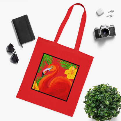 Flamingo Cotton Tote Bag – Art Print