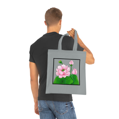 Lotus Cotton Tote Bag – Art Print