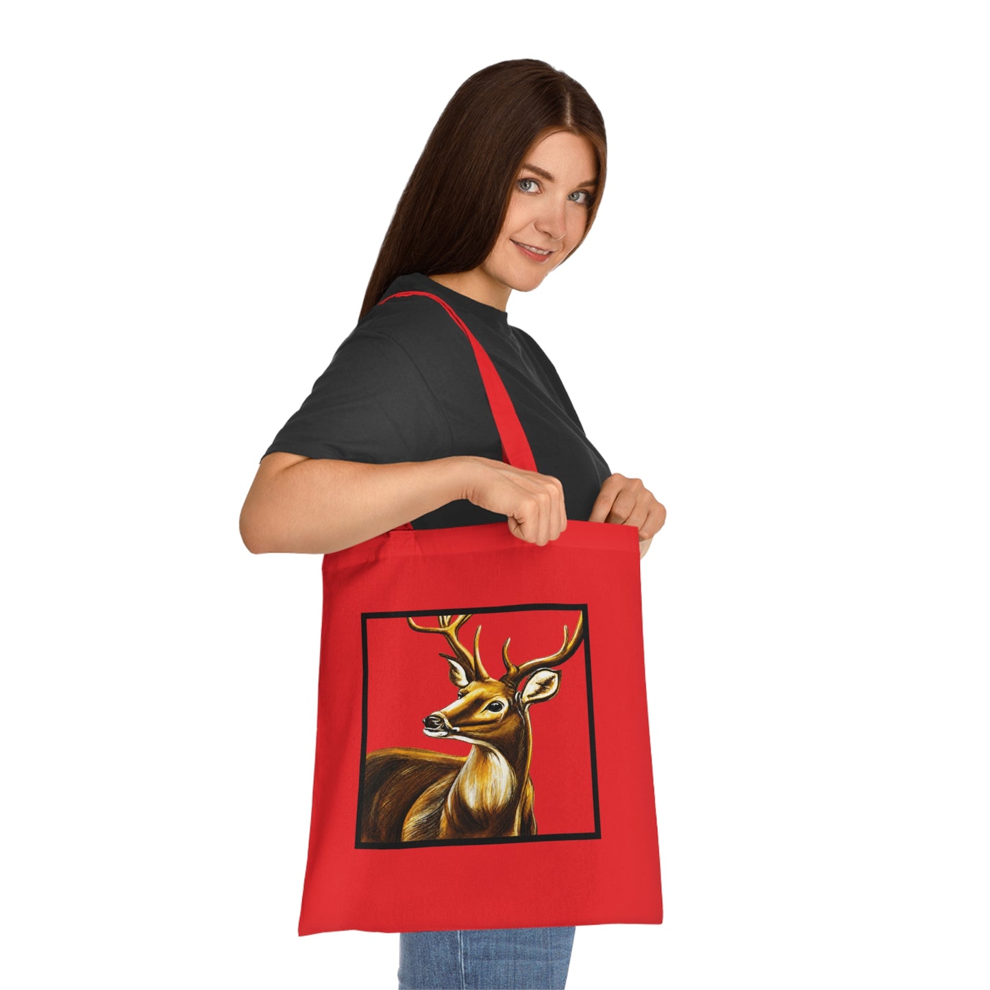 Stag Cotton Tote Bag – Art Print