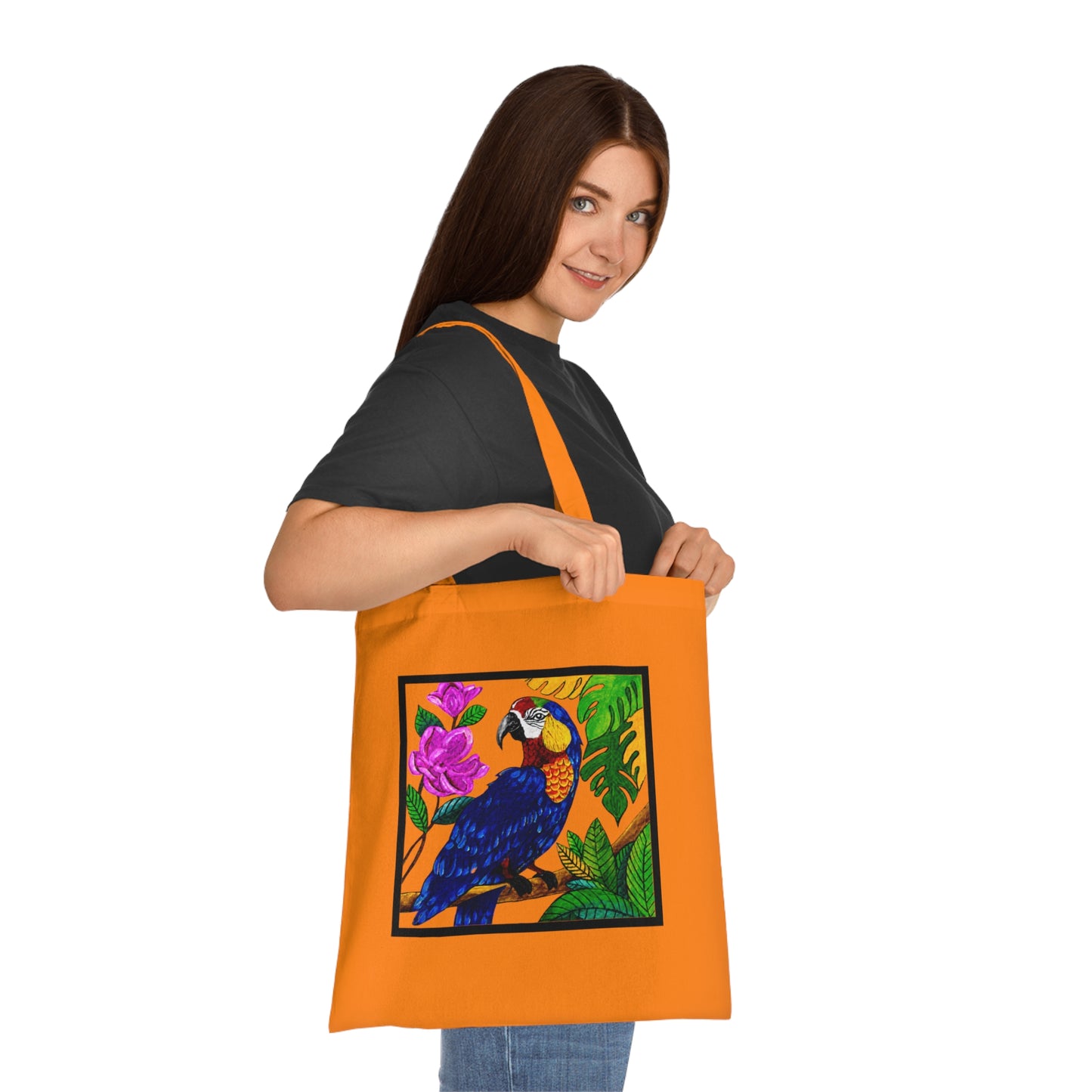 Macaw Cotton Tote Bag – Art Print