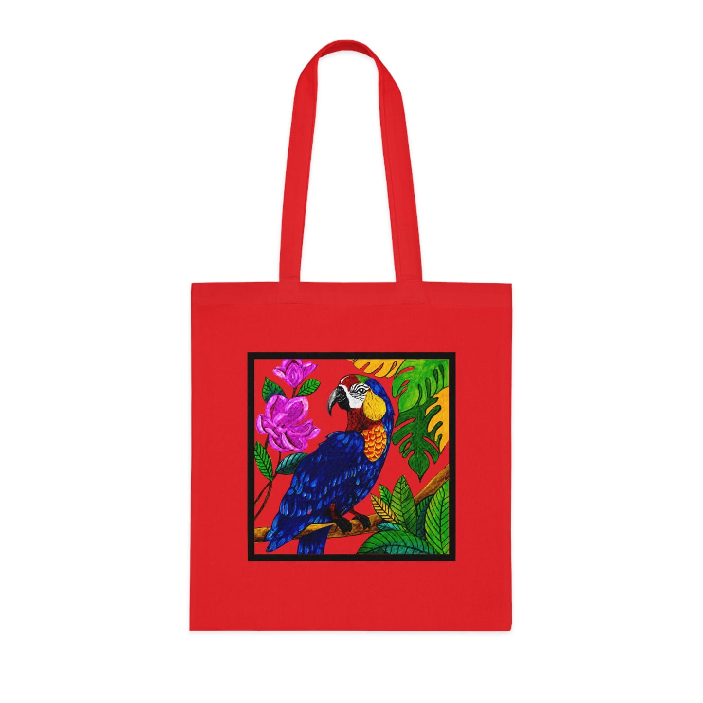 Macaw Cotton Tote Bag – Art Print