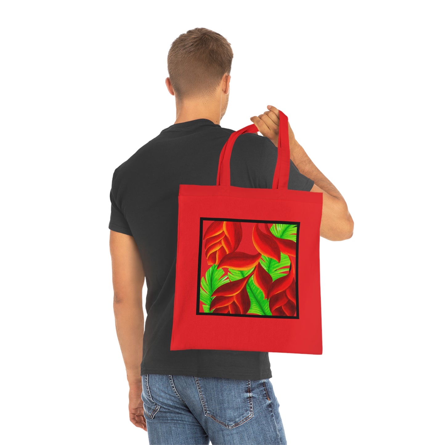 Tropical Leaves Cotton Tote Bag – Art Print