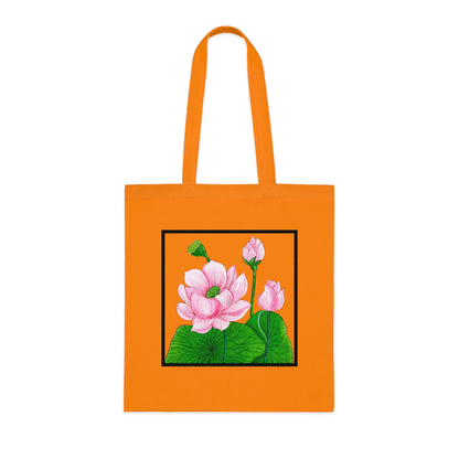 Lotus Cotton Tote Bag – Art Print