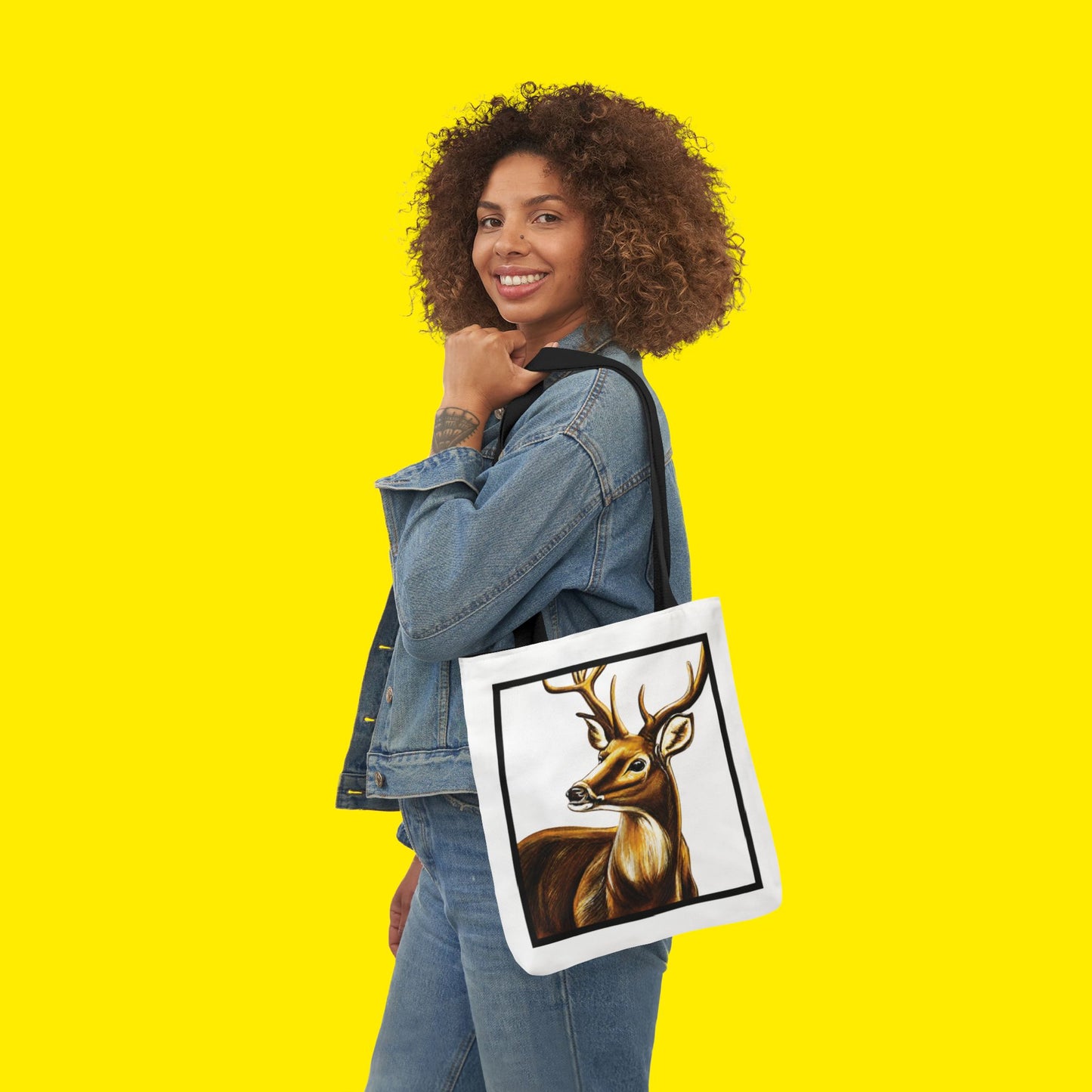 Stag Canvas Tote Bag – Premium Art Print